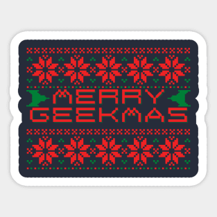 Merry Christmas, Nerd Sticker